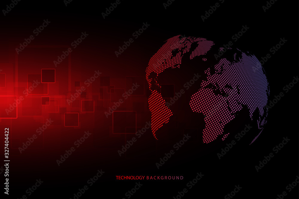 Poster global network connection.abstract background technology graphic design. network wireless systems an