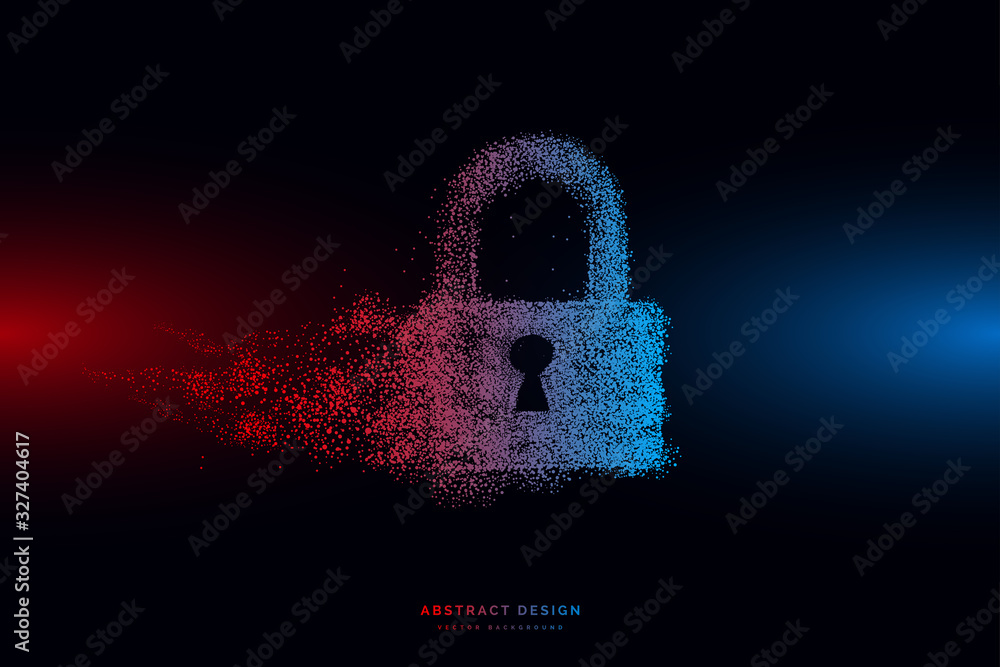 Canvas Prints technology security concept. modern safety digital background. protection of personal data. vector i