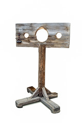 wooden old device for execution in prison