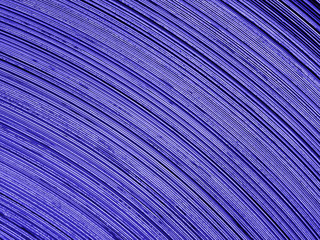  Curved lines in blue. Graphics in the metal industry. Graphic element of curved metal lines of sheet steel.