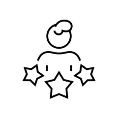 Personal abilities line icon, concept sign, outline vector illustration, linear symbol.