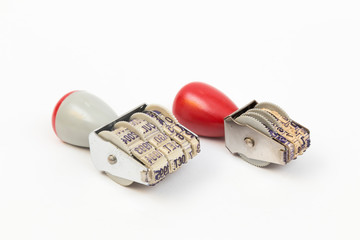 office date stamp and other numerator on white background