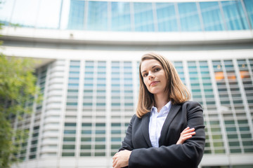 Young business woman portrait
