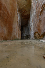 The antique underground reservoir in NP Zippori, Galilee, Israel