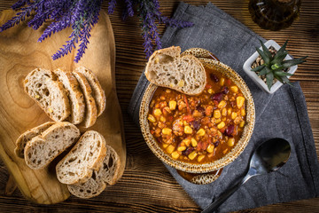 Mexican chili con carne.