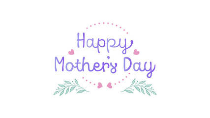 Fototapeta na wymiar Happy Mother's Day Greeting Vector Illustration for any design