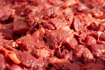 Obraz premium butchery chopped fresh beef