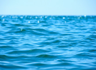 Blue sea water background texture