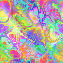 Fototapeta na wymiar melted candy seamless tile marbled rainbow colors in squareformat