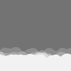 Abstract Color Clouds Sky Generative Art background illustration