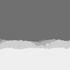 Abstract Color Clouds Sky Generative Art background illustration