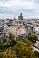 St.Stephen's Basilica view from the аerris wheel, Budapest, Hungary