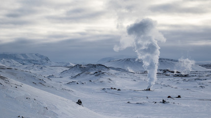 Fumerolle en Islande