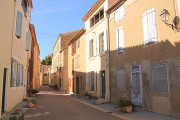 The old town of Gruissan in the heart of Regional Natural Park of Narbonne, France
