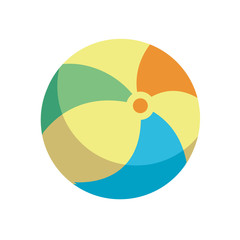 Obraz premium plastic balloon child toy flat style icon