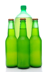 Assorted Lemon Lime Soda Bottles