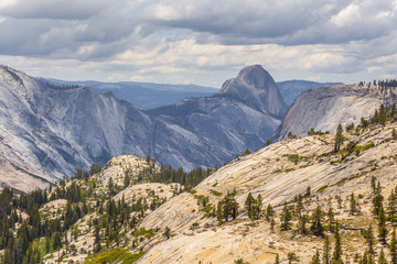 View of the Half Dome from Olmsted point.