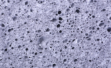 Porous texture. Sponge macro details background.