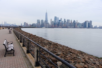 A view of Manhattan from Liberty State Park.