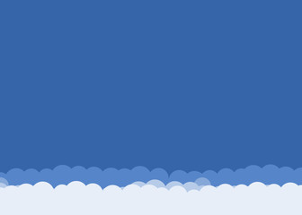 Abstract Color Clouds Sky Generative Art background illustration