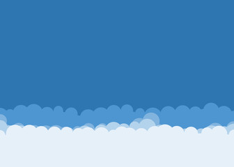 Abstract Color Clouds Sky Generative Art background illustration