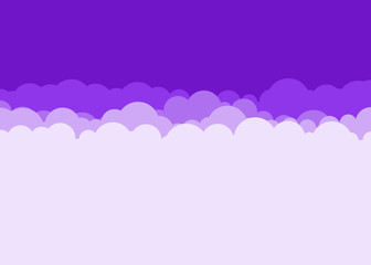 Abstract Color Clouds Sky Generative Art background illustration