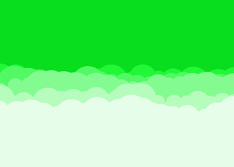 Obraz premium Abstract Color Clouds Sky Generative Art background illustration