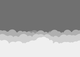 Abstract Color Clouds Sky Generative Art background illustration