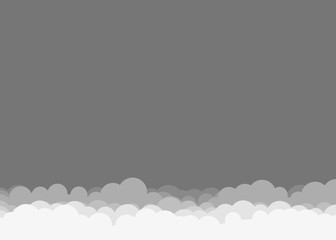 Abstract Color Clouds Sky Generative Art background illustration