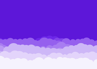 Abstract Color Clouds Sky Generative Art background illustration