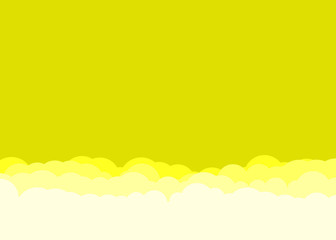 Abstract Color Clouds Sky Generative Art background illustration