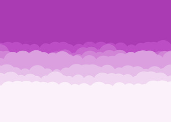 Abstract Color Clouds Sky Generative Art background illustration