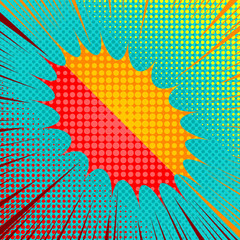 Comic fight explosive concept