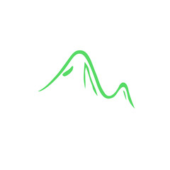 DESIGN HILL GREEN ABSTRACT ICON