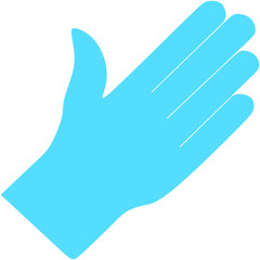 Medical gloves vector icon isolated on white background. Protective rubber gloves icon for infographic, website or app. Latex hand protection sign. Housework cleaning equipment symbol. 