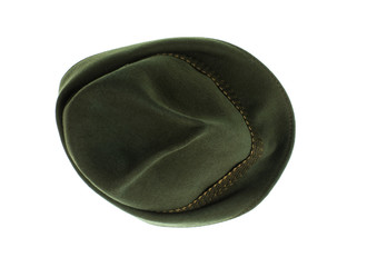 green german hat isolated on white background