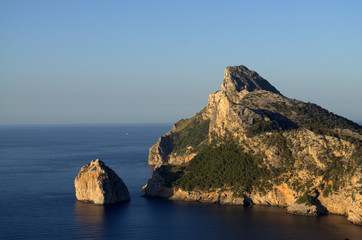 Naklejka premium Sunset at Formentor Lookout in Mallorca