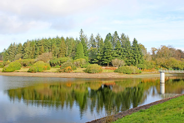 Kennick Reservoir, Devon, in Autumn