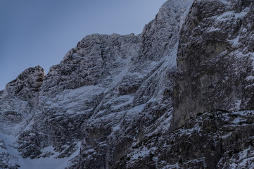 Fototapeta na wymiar winter in the rocky mountains