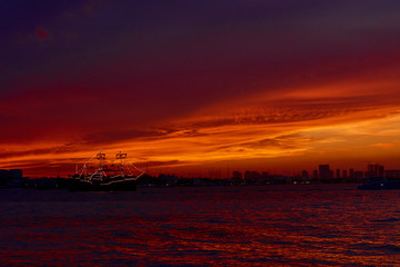 Sunset on the Caribbean Sea