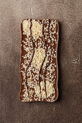 Close-up of chocolate pieces