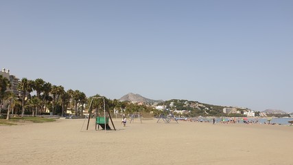 sea beach in Malaga, Spain