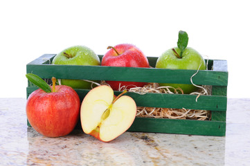 Apples in Wood Crate