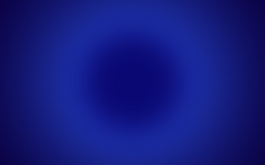 Abstract blue gradient background, layer in the center. Light in the center of the circle.