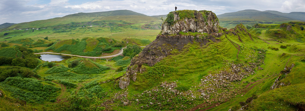 Castle Ewen - Fairy Glen with circular, spiral like pattern, Uig, Portree, Scotland, UK