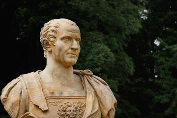 Bust of Pompey at the Old Orangery in the Royal Łazienki in Warsaw