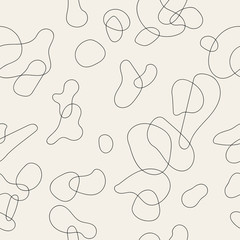 Seamless hand drawn vector pattern. Abstract geometric texture.