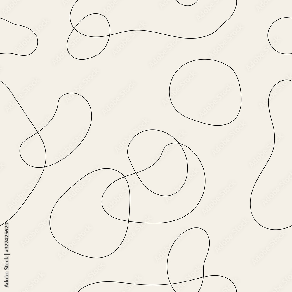 Poster vector seamless pattern. modern stylish texture. endless abstract background
