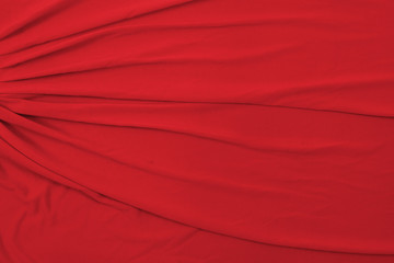 Valentine inspired abstract flowing red fabric background