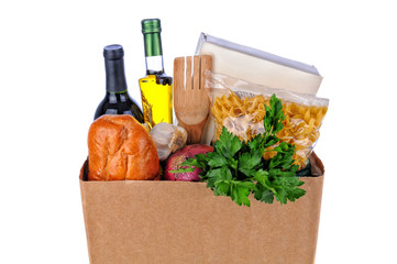 Brown Bag Full of Groceries